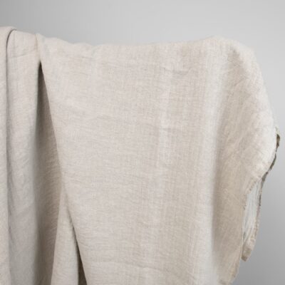 Heavy linen washed fabric herringbone beige 5 linen washed herringbone beige fabric
