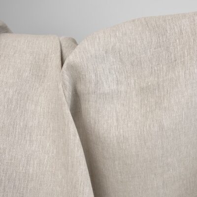linen herringbone beige fabric