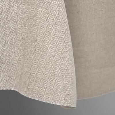 linen herringbone beige fabric, width 150cm