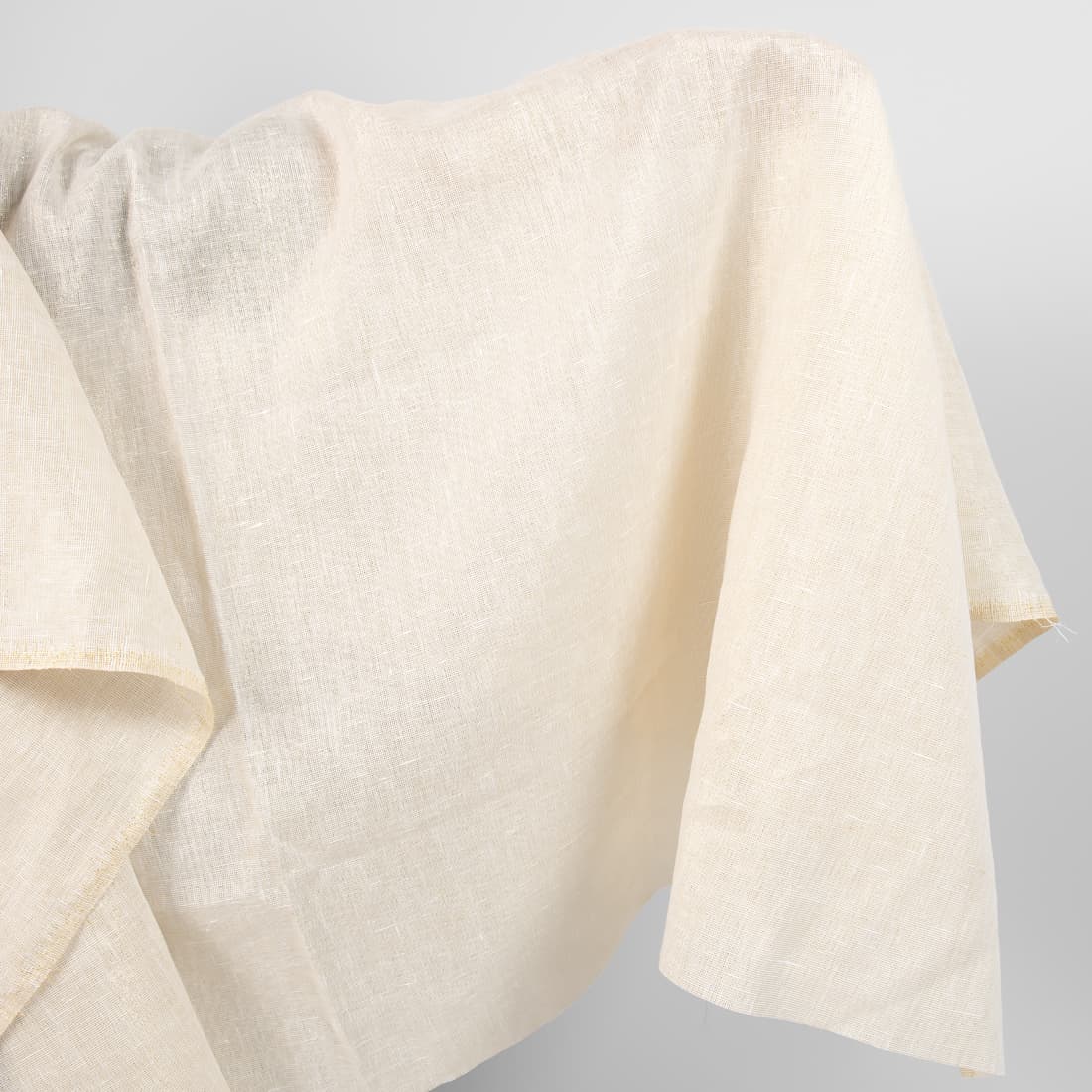 linen with PES yellow with lurex fabric