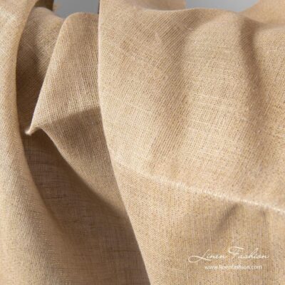 Natural grey shiny linen fabric 4 Natural grey shiny linen fabric