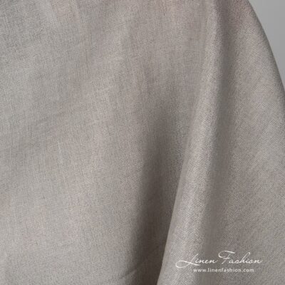 Grey linen fabric with silver glitter 7 Playful lurex shine gives fabric a nice accent, making it more captivating and perfect for the holidays