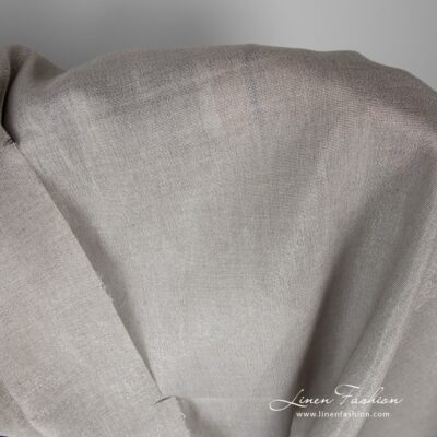 Grey linen fabric with silver glitter 8 Use it to create various tablecloths, napkins, curtains or even clothes - anything that you want to look more festive and enchanting.