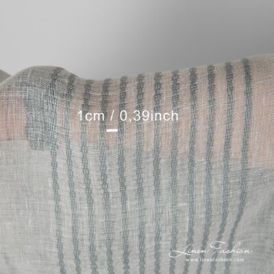 Gauze 100% linen fabric in grey.