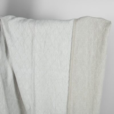 Beige jacquard washed linen fabric with a pattern 10 Grey double-sided washed linen fabric with a pattern
