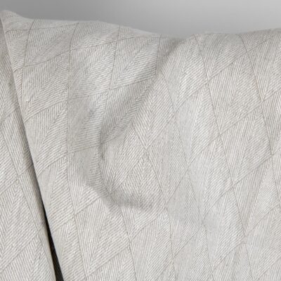 Beige double-sided linen fabric in a diamond pattern 8 Beige double-sided linen fabric in a diamond pattern product photo