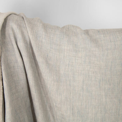Washed linen cotton satin fabric beige-grey 7 Washed linen cotton satin fabric beige-grey, specially washed