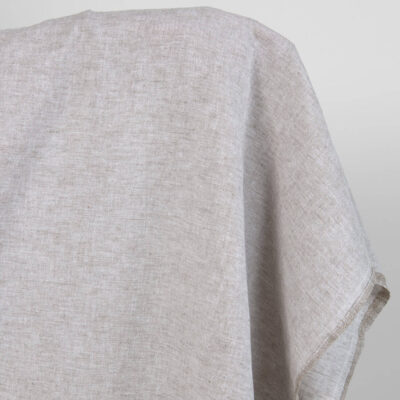 Washed linen cotton fabric greyish brown melange 6 Washed linen cotton fabric greyish brown melange product photo