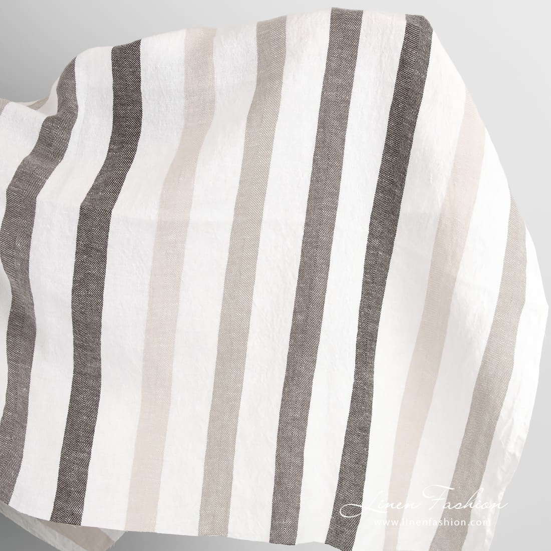 Wide linen cotton fabric