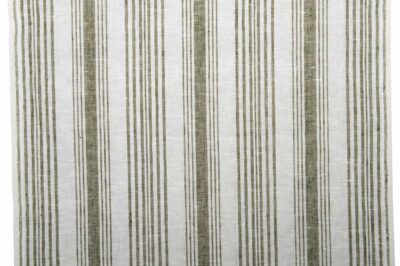 White striped linen towel fabric