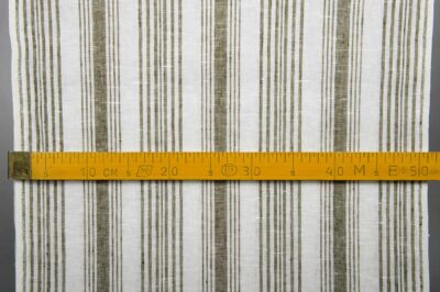 White striped linen towel fabric