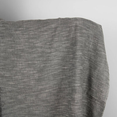 Dark grey linen blend fabric washed 5 Dark grey linen blend fabric washed