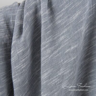 Washed grey linen cotton fabric 3 Washed grey linen cotton fabric