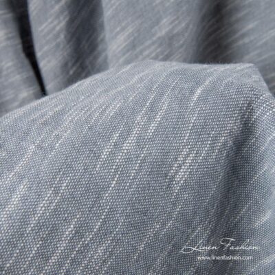 Washed grey linen cotton fabric 4 Washed grey linen cotton fabric