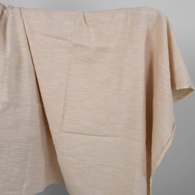 Washed linen cotton fabric yellowish pink colour 5 Washed linen cotton fabric yellowish pink colour