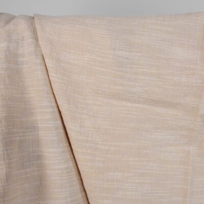 Washed linen cotton fabric yellowish pink colour 6 Washed linen cotton fabric yellowish pink colour product photo