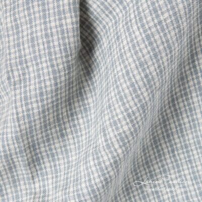 Linen wool fabric in gray checks washed 4 Linen wool fabric in gray checks washed
