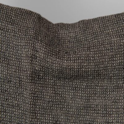 linen wool waffle fabric, washed.