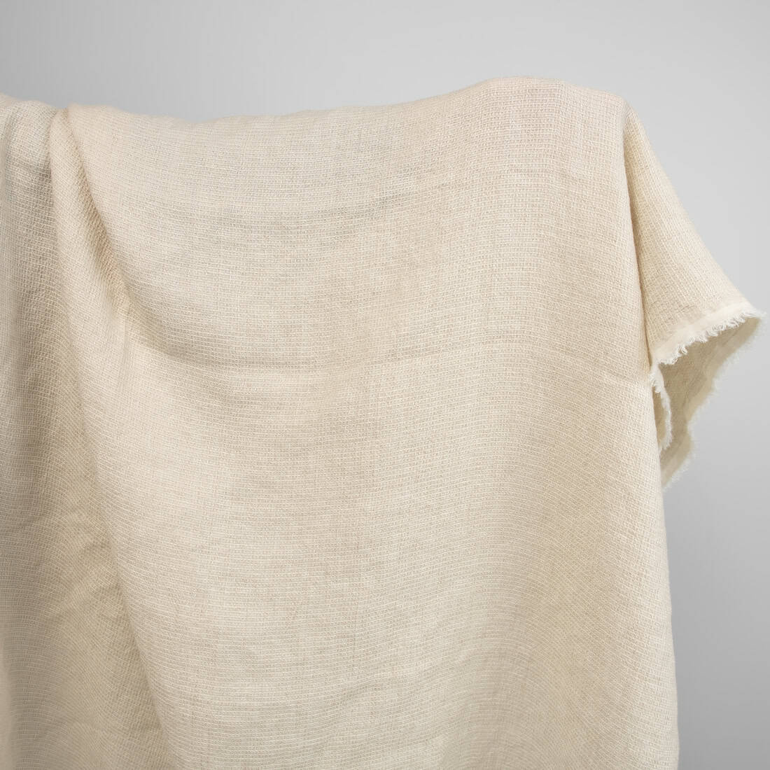 linen wool waffle sand fabric