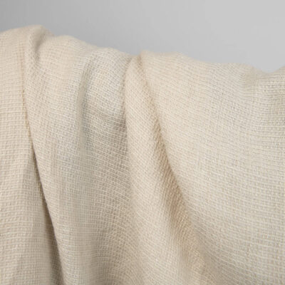 Linen wool washed fabric waffle sand colour 6 linen wool waffle sand fabric, bath & sauna