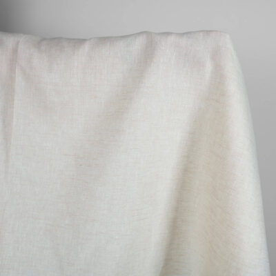 Linen wool fabric white beige herringbone 6 Linen wool fabric white beige herringbone product photo