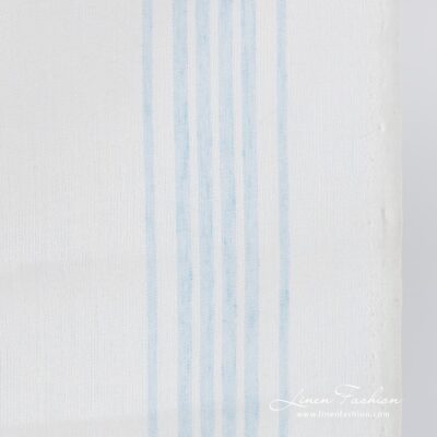Off white linen fabric with measurements