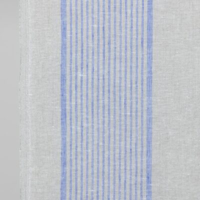 Narrow fabric beige with blue stripes 5 linen towel fabric blue stripes tiny