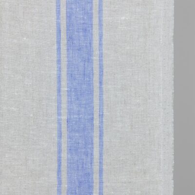 Narrow fabric beige with blue stripes 6 linen towel fabric blue stripes other border