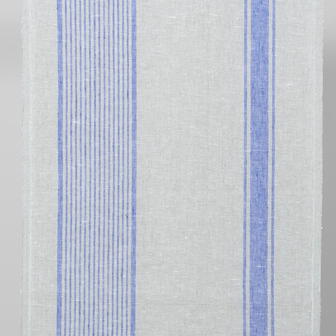 linen towel fabric blue stripes