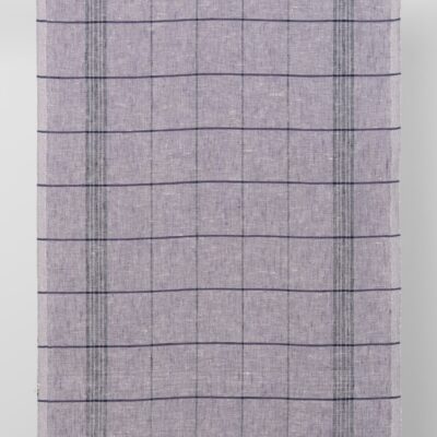 linen towel fabric violet checks