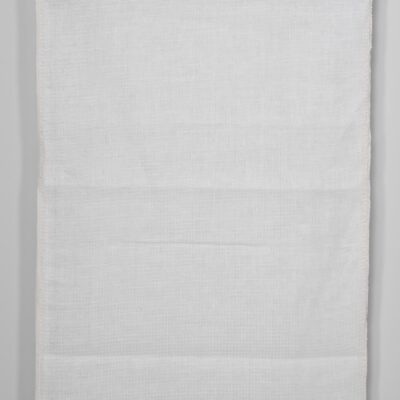 Narrow linen fabric off-white waffle