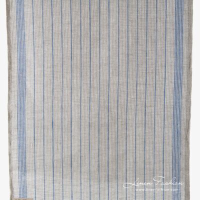 Narrow width light grey linen fabric 3 Narrow width light grey linen fabric.