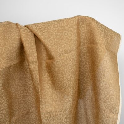 linen jacquard golden fabric
