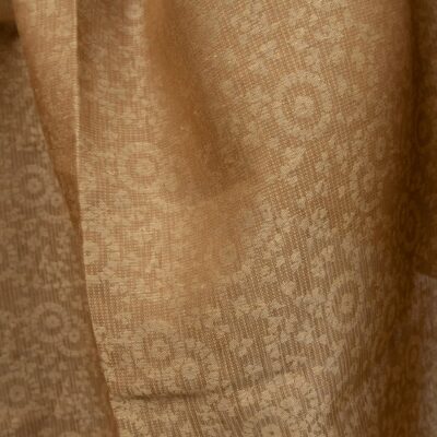 linen jacquard golden fabric width 150cm