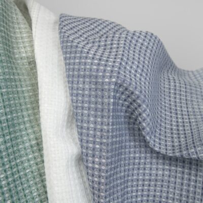 cotton hemp waffle striped fabric 180cm.