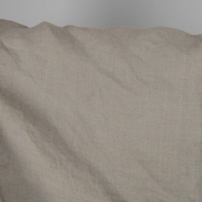 Washed linen fabric cool grey beige colour product photo