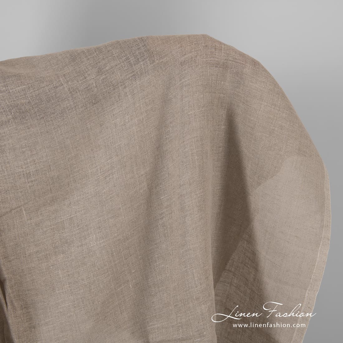 Grey linen fabric