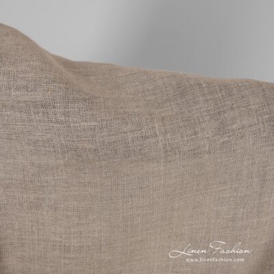Pure linen fabric in grey 10 Linen fabric in natural grey color