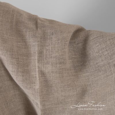 Pure linen fabric in grey 8 Linen fabric in natural color, perfect for home textile
