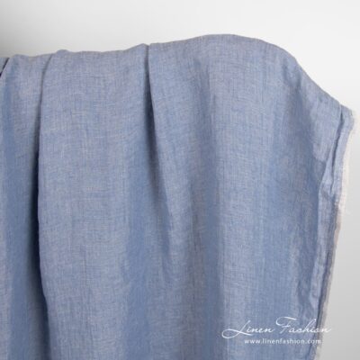 Grey blue linen fabric washed 6 Grey blue linen fabric, specially washed to increase softness