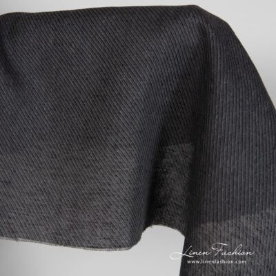 Ash grey linen fabric