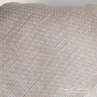 Natural linen fabric in diamond pattern
