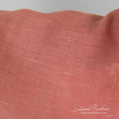 Greyish rosy linen fabric in melange 6 Greyish rosy linen fabric in melange