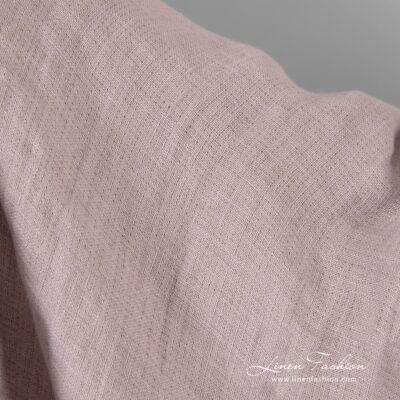 Washed linen fabric double-sided lilac and brown 7 Double-sided linen fabric in lilac and brown colors, perfect for clothes and home textile