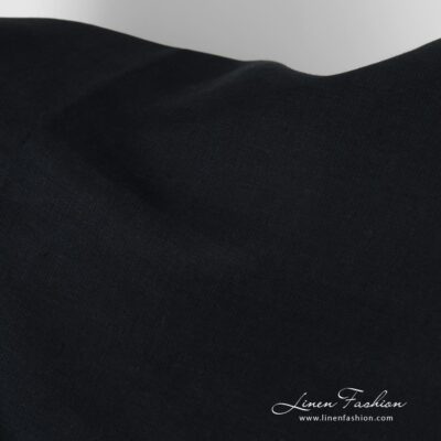 Dark blue linen fabric, perfect for clothes and home textile