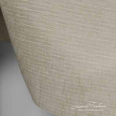 Light brown dyed 100% linen fabric.