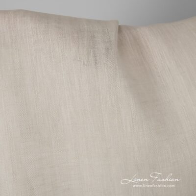 Ecru color linen fabric.