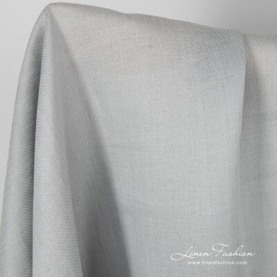 100% linen fabric in grey color.