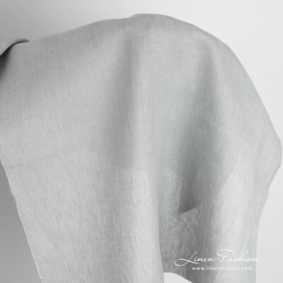 Grey linen fabric