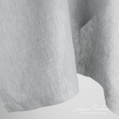 Grey 100% linen fabric